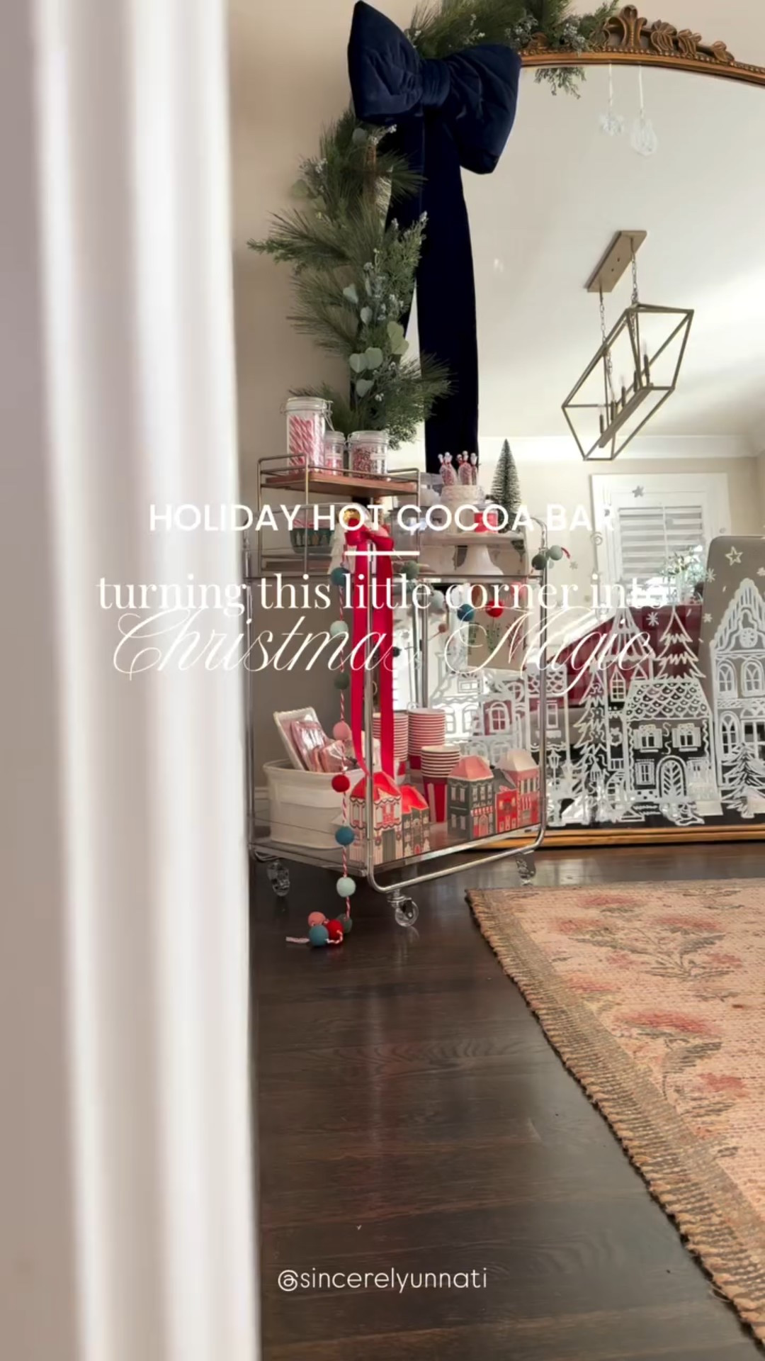 A little corner, a lot of holiday magic — hot cocoa bar edition. ✨ Setting up a cozy holiday hot cocoa bar and turning this little corner into pure Christmas magic! Sweet, simple, and so festive. 

Comment “COCOA” to shop this setup! 
.
.
.
holiday hot cocoa bar, hot chocolate bar, christmas decor ideas, cozy holiday corner, festive drink station, winter home styling, christmas kitchen inspo, holiday entertaining ideas, kids christmas ideas 

#holidaydecorideas #hotcocoabar #christmasinspo #holidaytraditions #christmascorner #christmasbar
