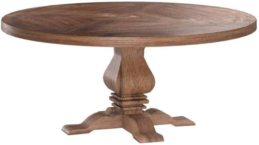 Donny Osmond Home Coaster Furniture Florence Round Pedestal Dining Table Rustic 180200 | Amazon (US)