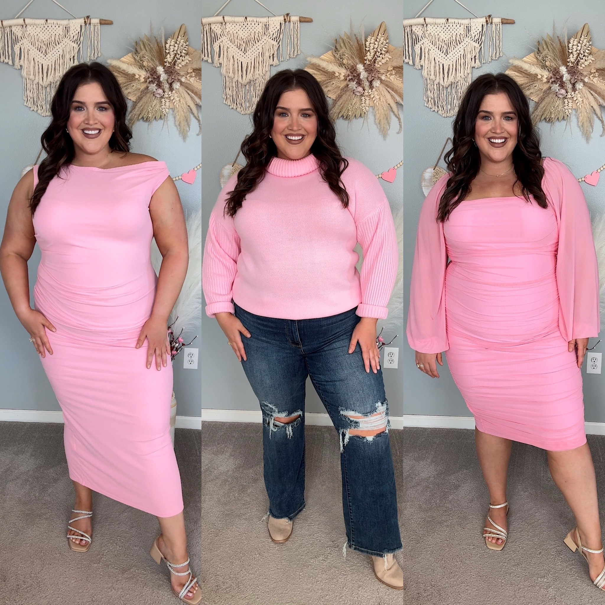Amazon light pink outfits for Valentine’s Day and Galentine’s celebrations 💘
Wearing a size XXL + 16 plus in jeans

#LTKStyleTip #LTKFindsUnder50 #LTKPlusSize