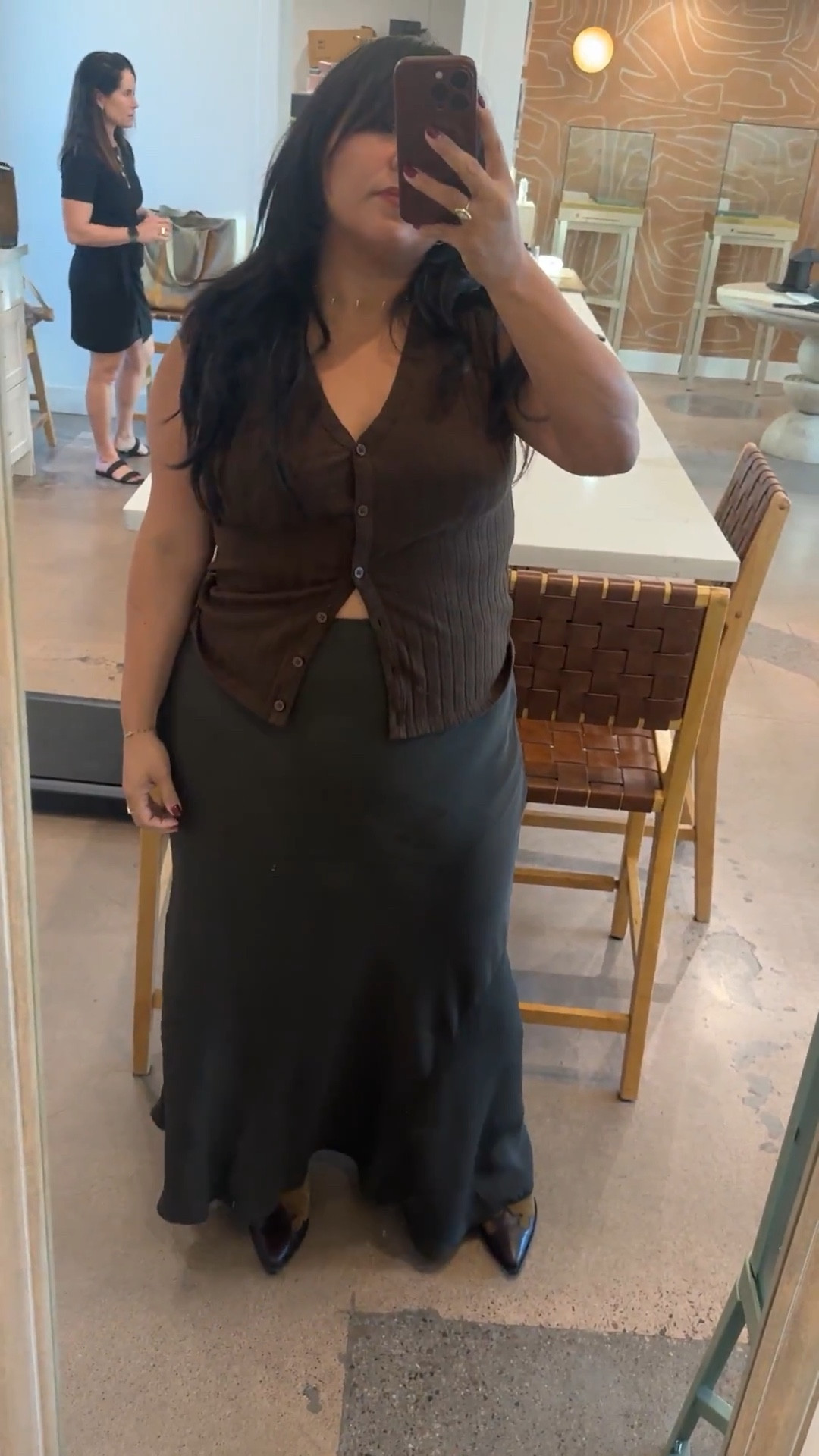 Olive and brown for fall is a yesss for me! 