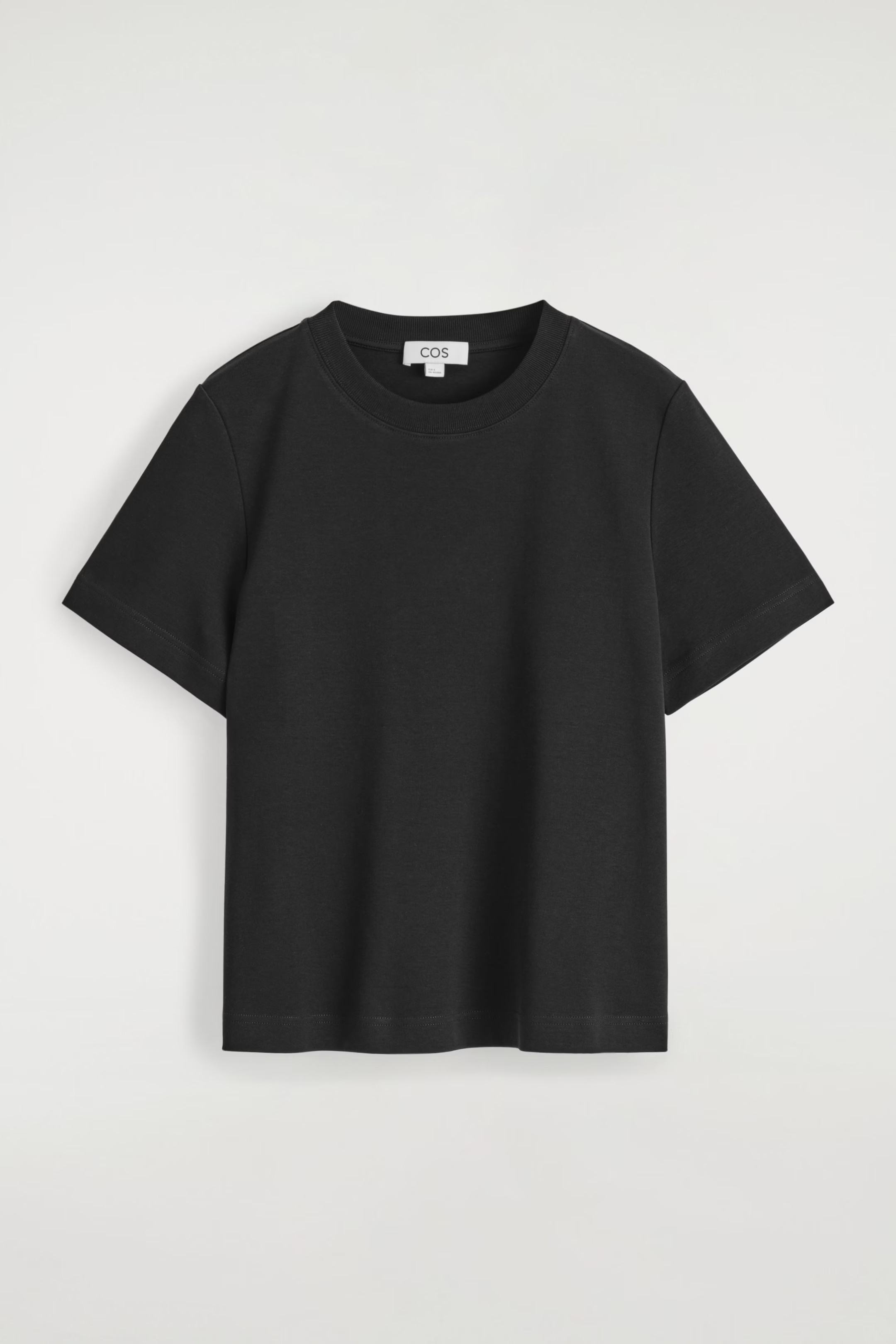 CLEAN CUT REGULAR T-SHIRT - BLACK | COS | COS UK