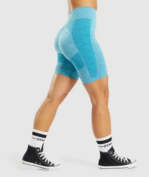 Gymshark Flex Cycling Shorts - Atlas Blue Marl | Gymshark (Global)