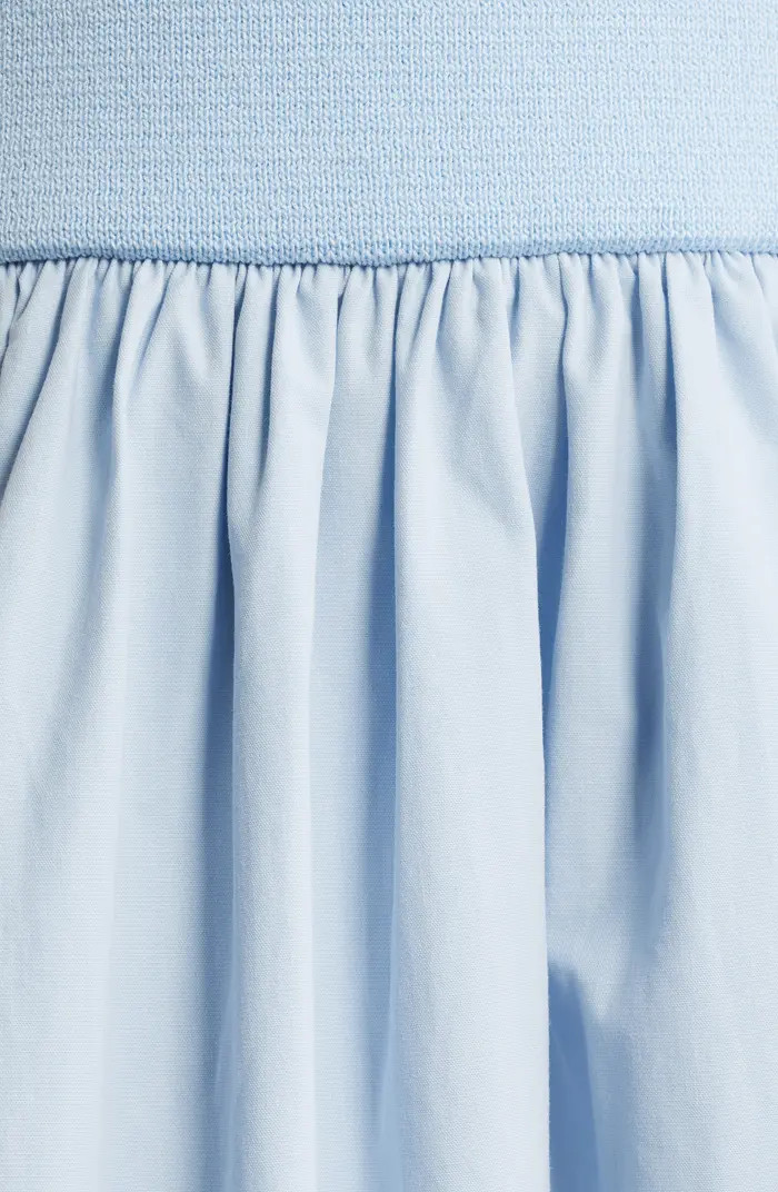 Sleeveless Mixed Media Midi Dress | Nordstrom