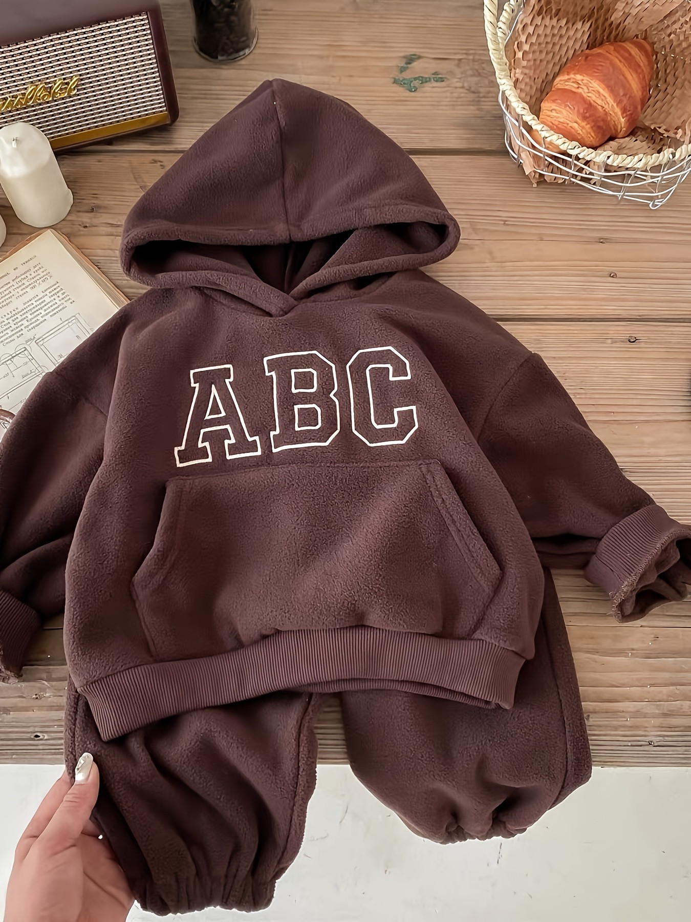 Little Girl/ Boy Sweatsuit Thermal Lined Hoodie Sweater + - Temu | Temu Affiliate Program