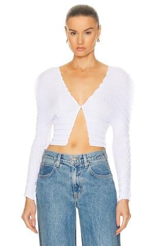 Sid Neigum CARDIGAN in Weiß - White. Size XS (also in L, XL). | FWRD 