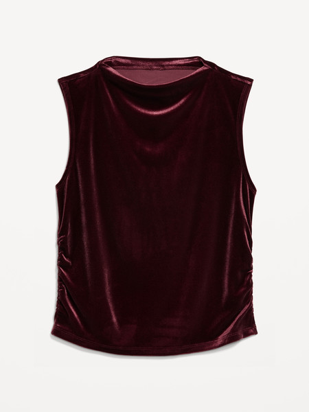 Mock-Neck Velvet Top | Old Navy (US)