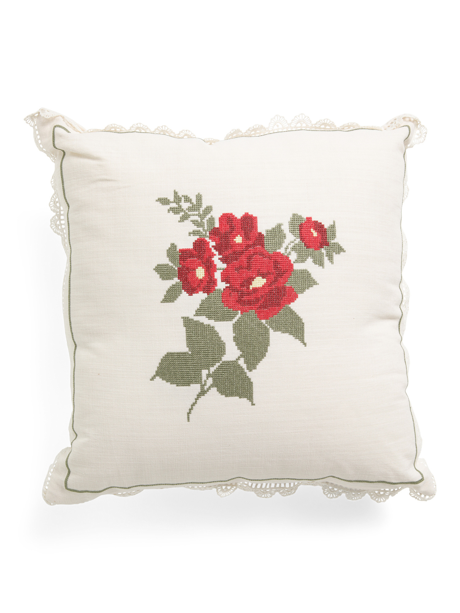 18x18 Needlepoint Floral Crochet Pillow | Home | Marshalls | Marshalls
