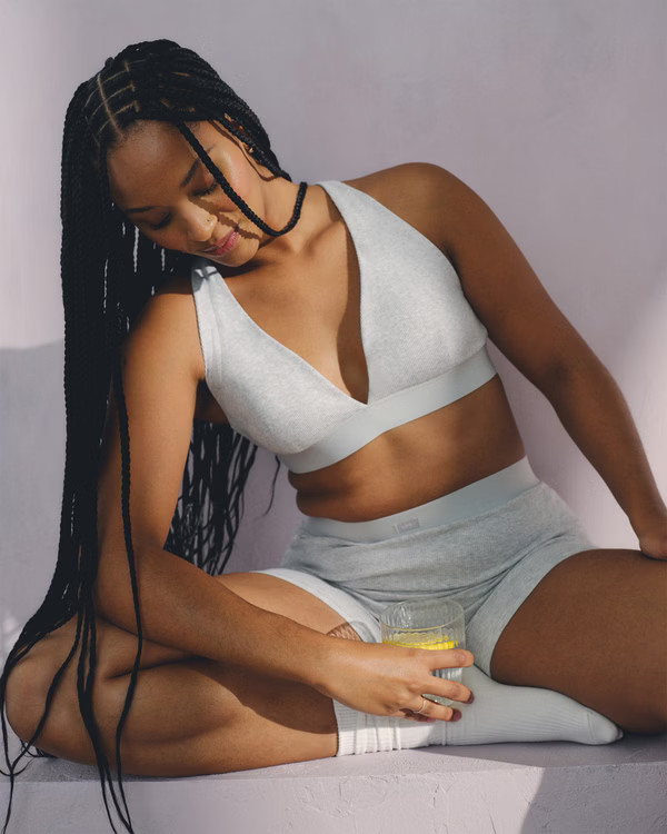 YPB Restore Rib Triangle Bra | Abercrombie & Fitch (US)