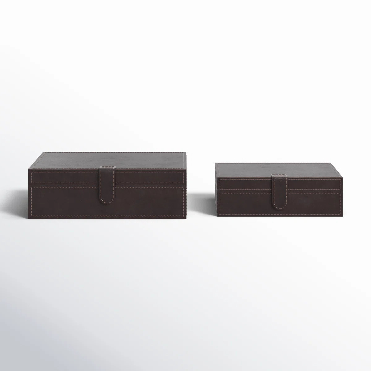 Brownsburg 2 - Piece Handmade Faux Leather Decorative Box | Birch Lane