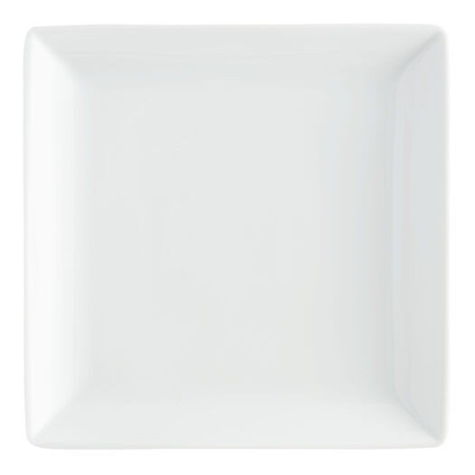 Coupe Square White Porcelain Dinner Plate by World Market | World Market
