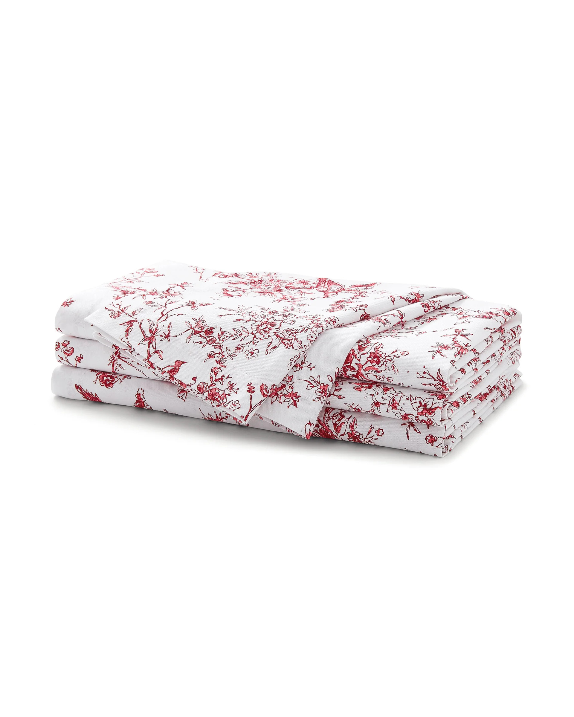 Signature Twill Napkins in Red Timeless Toile | Petite Plume