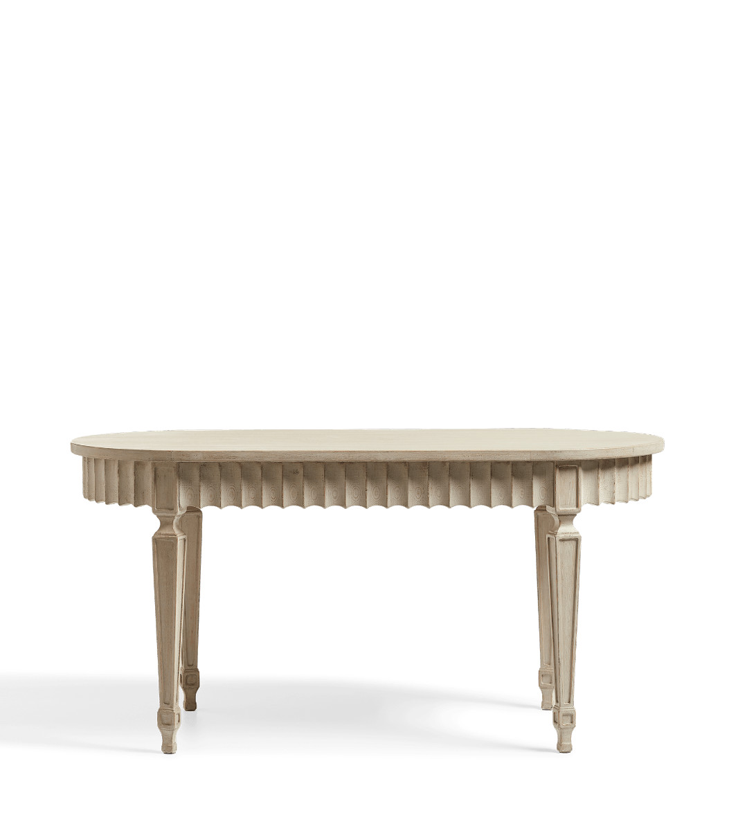 Ruffelen Dining Table - Washed Grey | OKA US