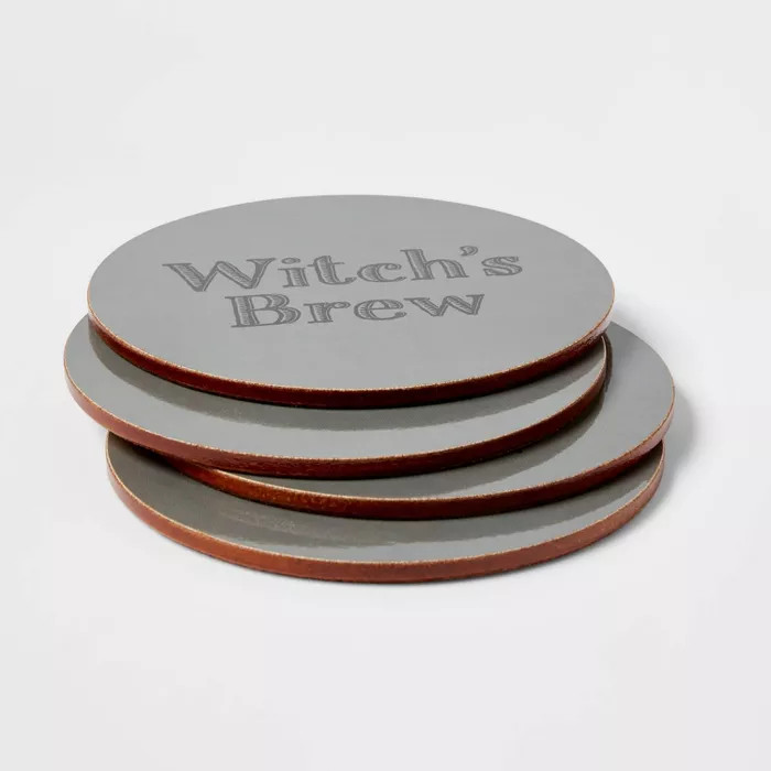 4pk Cork Witch's Brew Coasters - Threshold™ | Target