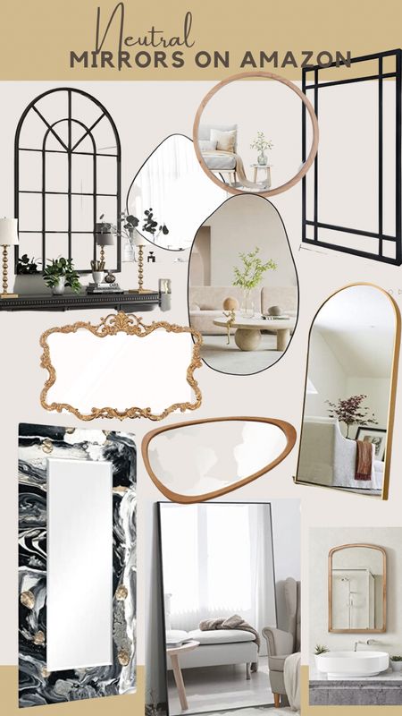 Neutral mirrors on Amazon - perfect for a home decor refresh! 

#LTKstyletip #LTKSeasonal #LTKhome