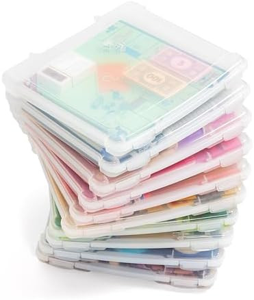 IRIS USA Board Game Storage Craft Organizer Box with Snap-Tight Latch Lid, 10-Pack Portable Plast... | Amazon (US)