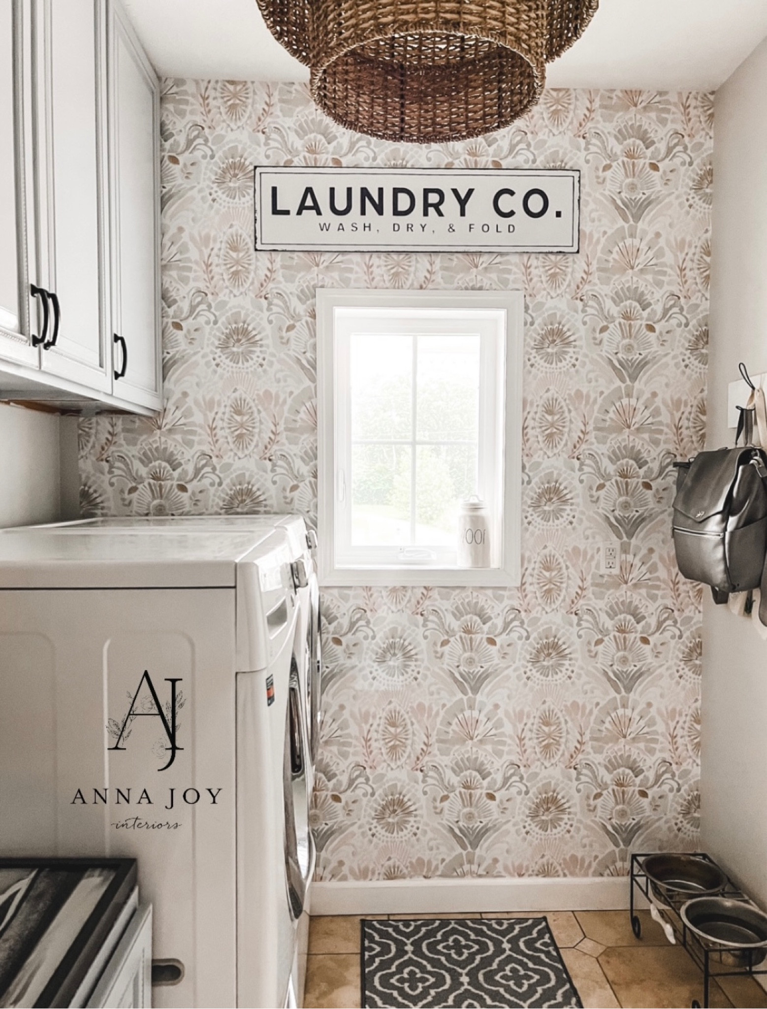 A beautiful laundry room with a touch of wallpaper and that LIGHT FIXTURE!!! 
A pretty laundry room gives motivation to do that laundry! 🧺
#LTKInteriorDesign 

#LTKstyletip #LTKhome