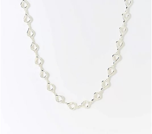 Christian James by Scott Grimes Sterling Silver Ripple Droplet Necklace 18.0g - QVC.com | QVC