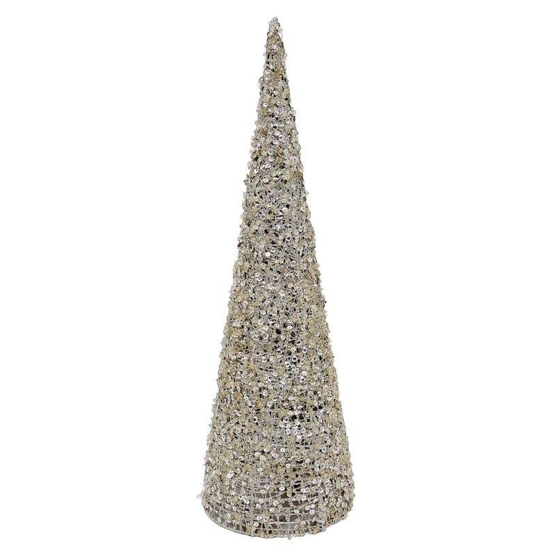 Champagne LED Table Top Tree, 18" | At Home