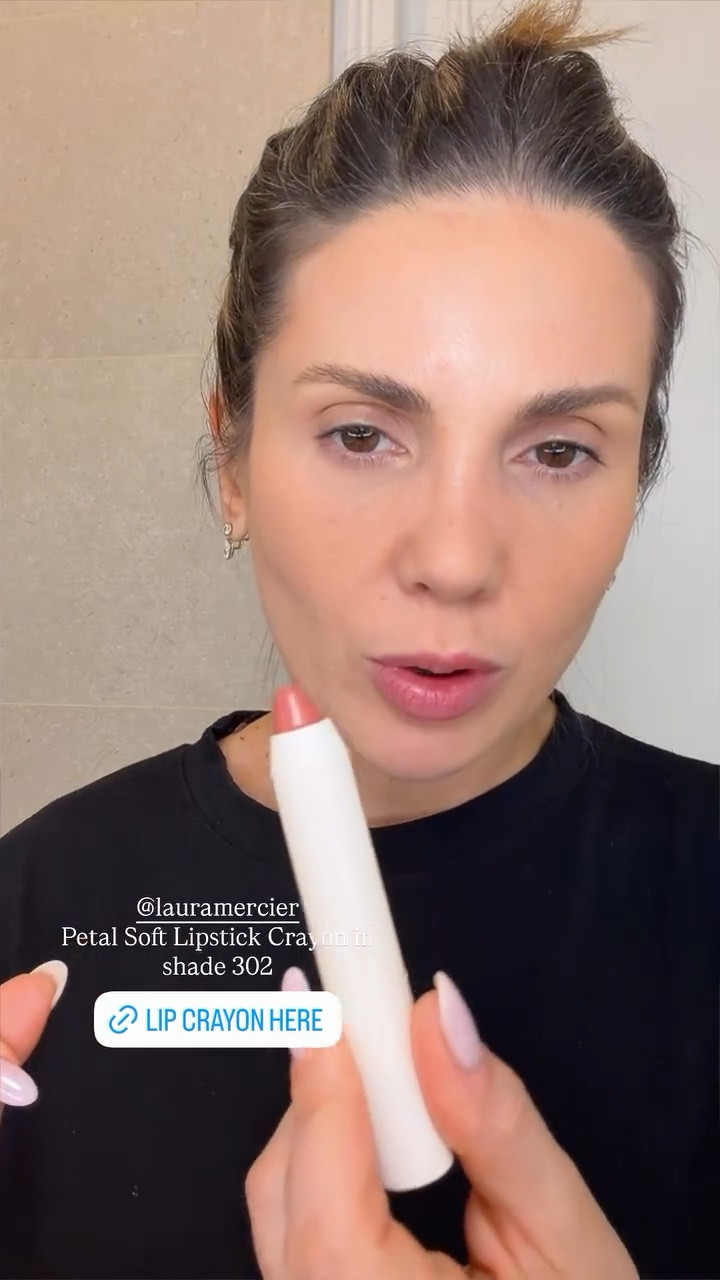 @lauramercier 
Petal Soft Lipstick Crayon in shade 302