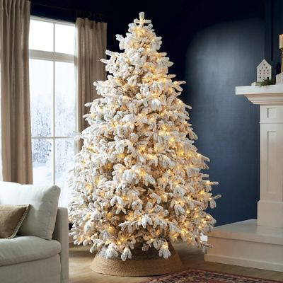 Snowfall Flocked Tree | Grandin Road | Grandin Road