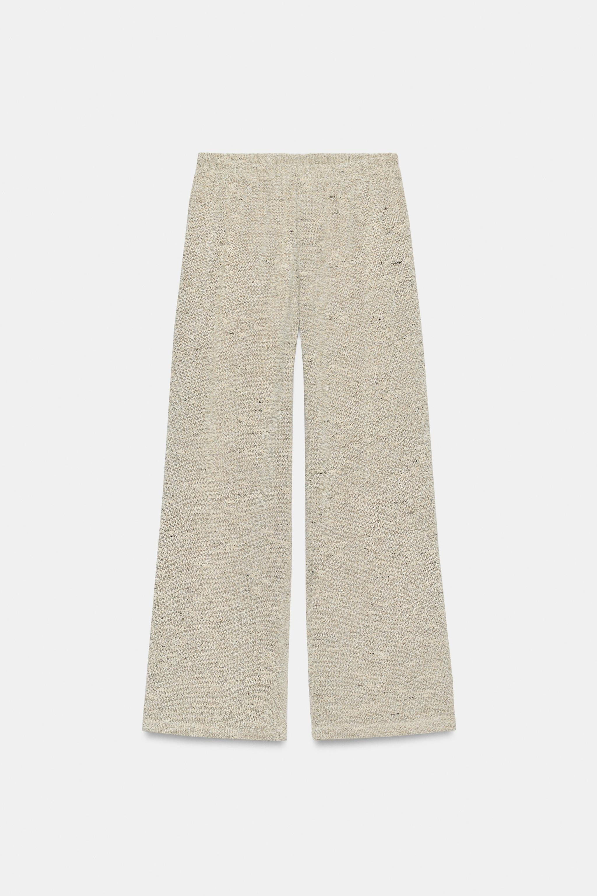 WIDE LEG TEXTURED PANTS | Zara US