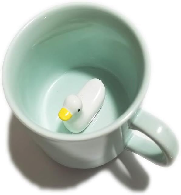 ZaH 3D Coffee Mug Cute Animal Inside Cup Cartoon Ceramics Figurine Teacup Christmas Birthday Gift... | Amazon (US)