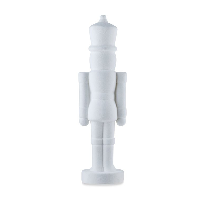 White Flocked Nutcracker Decoration, 27", by Holiday Time | Walmart (US)