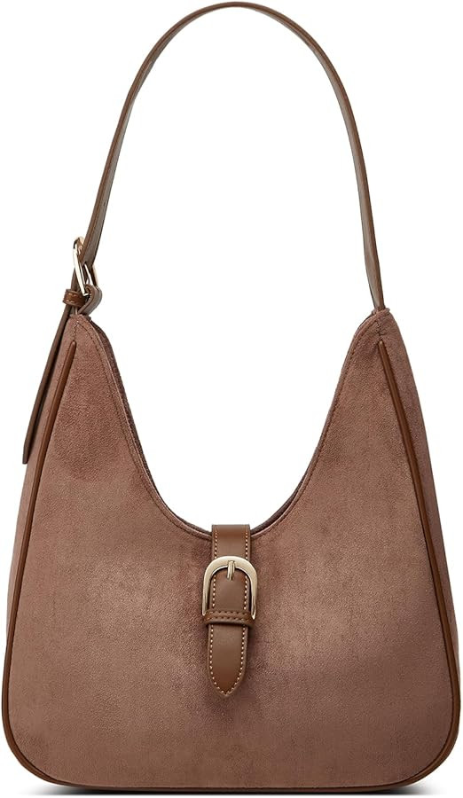 Retro Suede Shoulder Bag For Women Underarm Bag Winter Women's Hobo Bag Purse Tote Bag Commuter H... | Amazon (US)