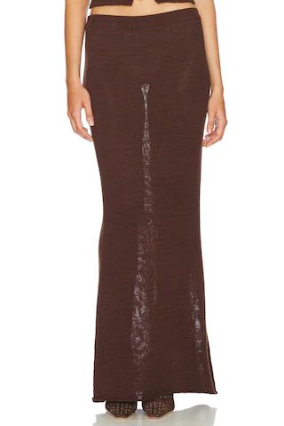 SER.O.YA Kora Knit Maxi Skirt in Coconut from Revolve.com | Revolve Clothing (Global)