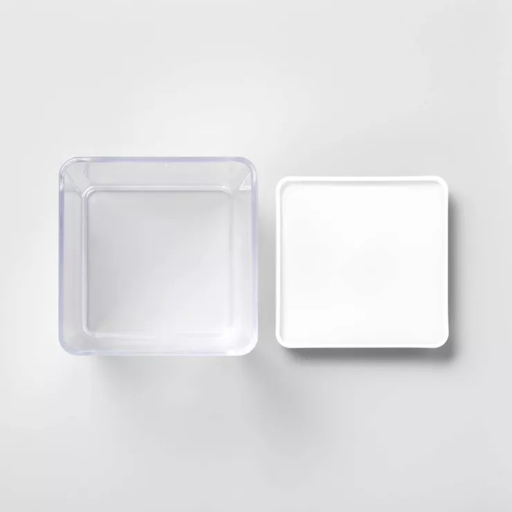 4"W X 4"D X 8"H Plastic Food Storage Container Clear - Brightroom™ | Target