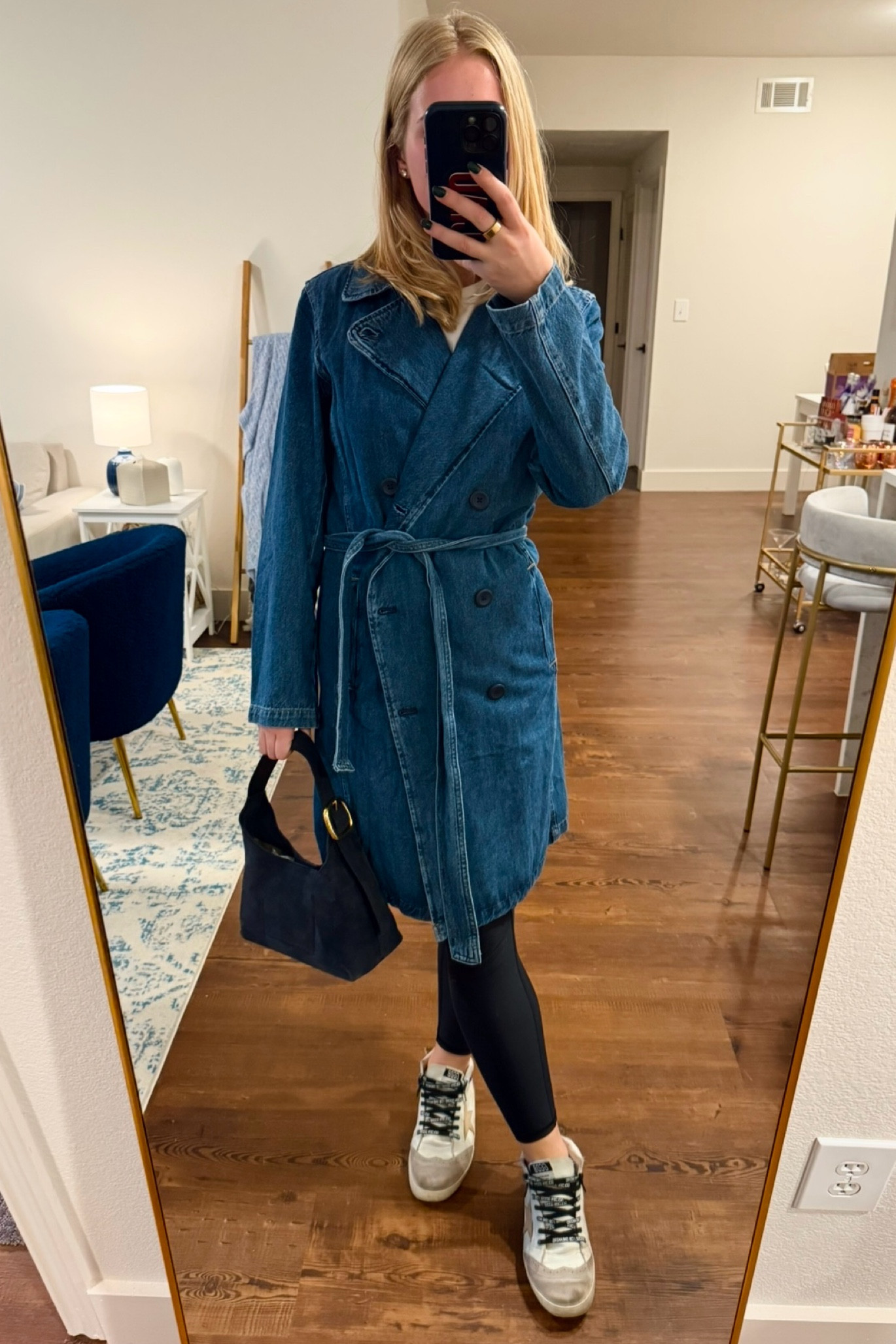 travel outfit
 
denim coat
denim jacket
denim trench coat
reformation coat
reformation jacket
long coat
fall jacket
fall coat
black leggings
alo leggings
black pants
golden goose sneakers
golden goose midstar
navy purse
navy bag
navy suede bag
navy suede purse
blue suede purse
airport outfit
weekend outfit
casual outfit
fall outfit
fall look
rainy day outfit
fall style

#LTKStyleTip