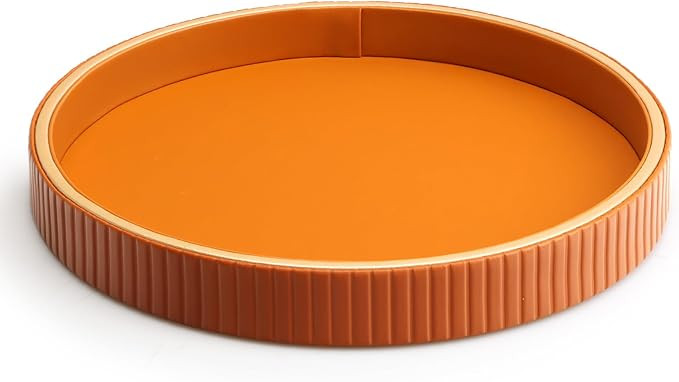 SANZIE Leather Tray Desktop Storage Organizer Premium Serving Trays Decorative Tray Valet Trays f... | Amazon (US)