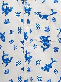 Short-Sleeve Printed Poplin Shirt for Boys | Old Navy (US)