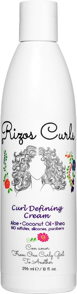 Rizos Curls Curl Defining Cream for Curly Hair. For Defined, Bouncy, Shiny, Frizz-Free, Voluminou... | Amazon (US)