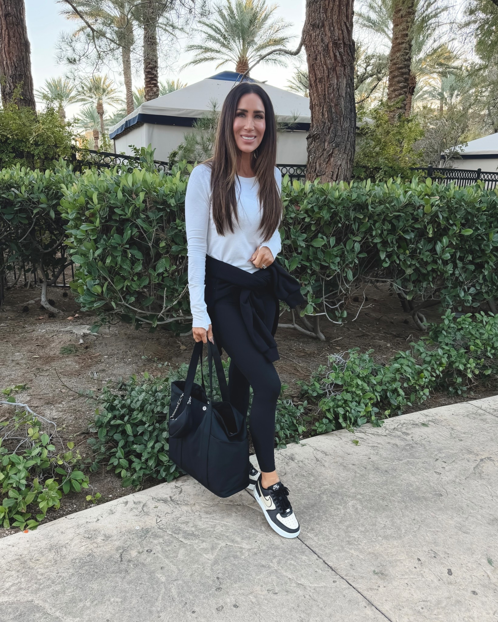 Soccer mom style..what I wore Vegas tournament 
Sz 6 log sleeve, Sz 8 cloud bra , leggings sz 4, sweatshirt Sz small, sneakers tts 

#LTKmomlife #LTKActive #LTKootd