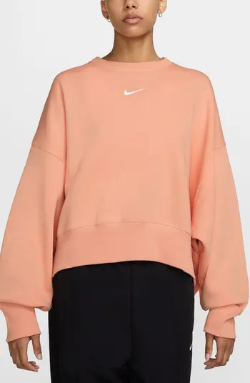 Nike Phoenix Fleece Crewneck Sweatshirt | Nordstrom | Nordstrom