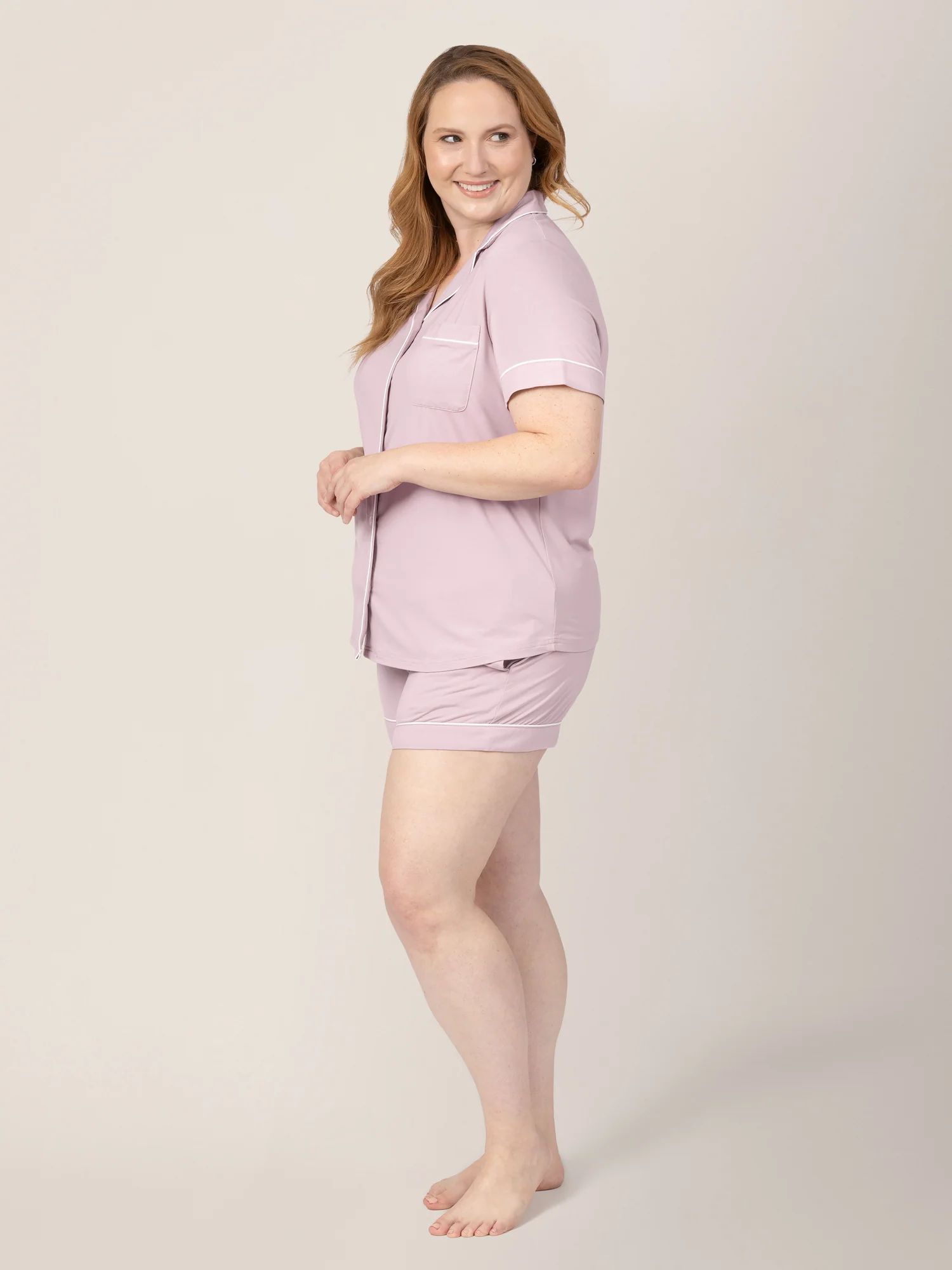 Clea Bamboo Short Sleeve Pajama Set | Lilac - Kindred Bravely | Kindred Bravely