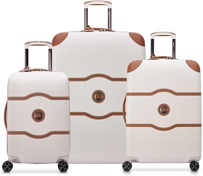 DELSEY Paris Chatelet Hardside 2.0 Luggage with Spinner Wheels, Angora, 3 Piece Set 19/24/28 | Amazon (US)