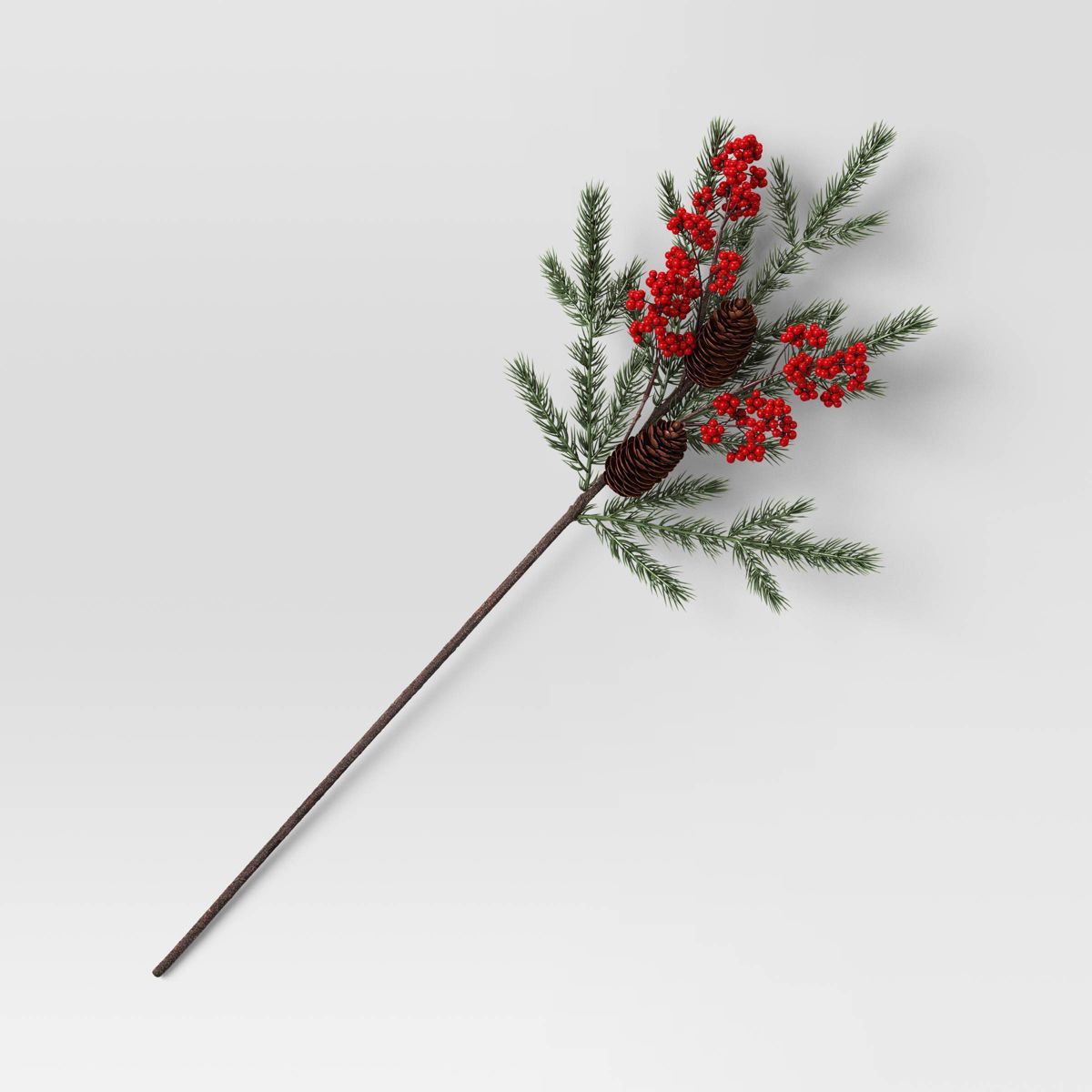 28" Pine and Red Berry Stem - Threshold™ | Target