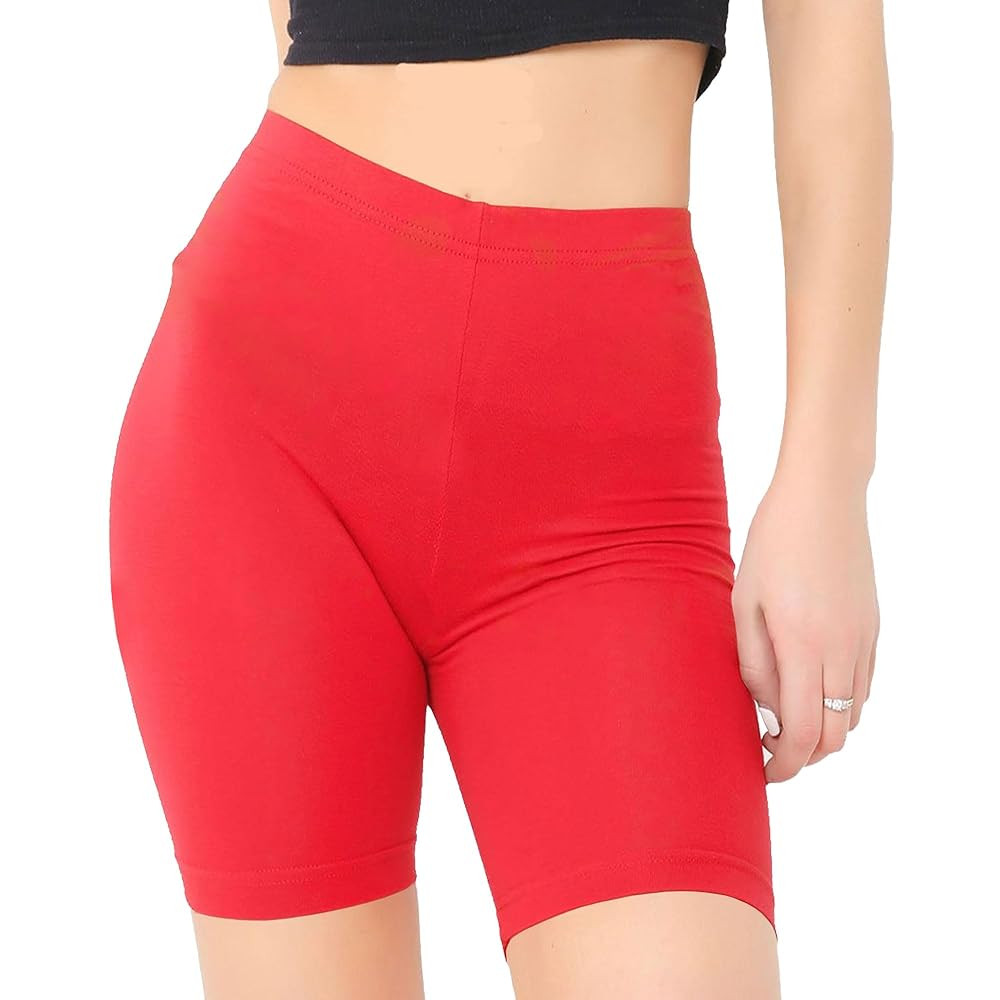 The Fancy Dress® Women's Cotton Cycling Shorts - Ladies Yoga Gym Workout Running Cycling Sports ... | Amazon (UK)