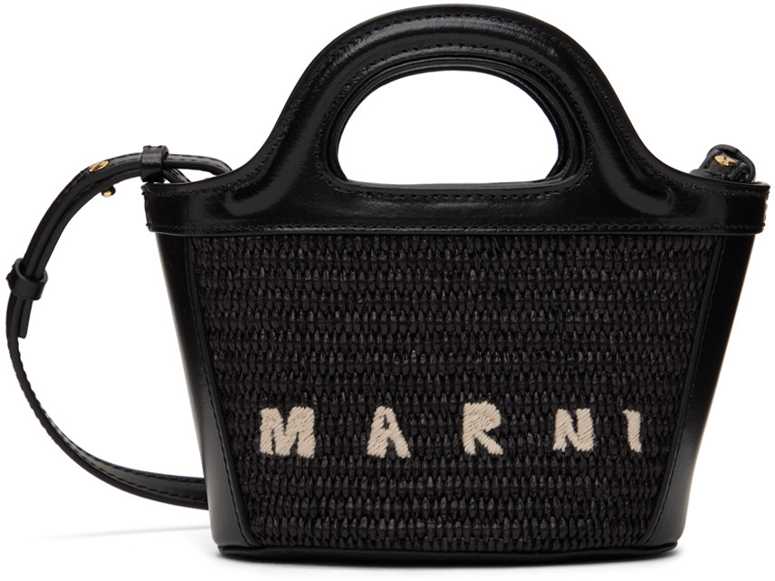 Marni Black Micro Tropicalia Tote | SSENSE