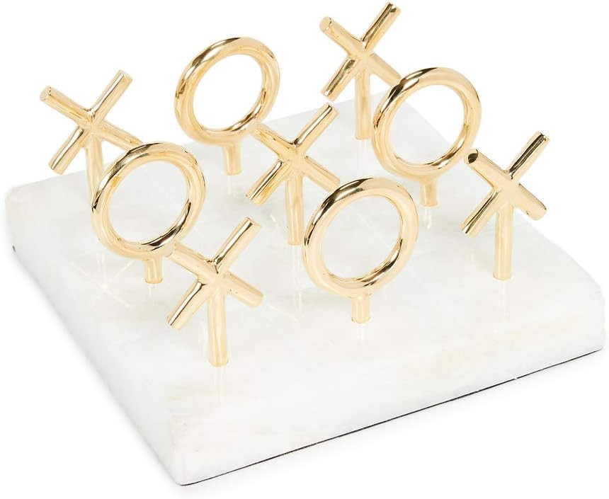 Jonathan Adler Women's Brass Tic Tac Toe Game | Amazon (US)