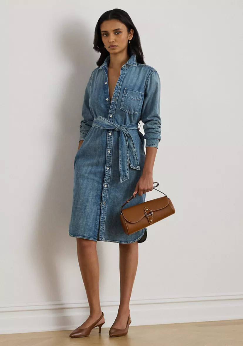 Belted Denim Shirtdress | Belk