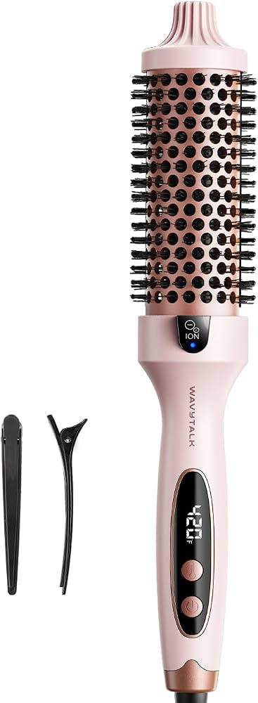 Wavytalk Thermal Brush Blowout Boost 1.5\u2033 Heat Round Brush for Blowout Look | Amazon (US)