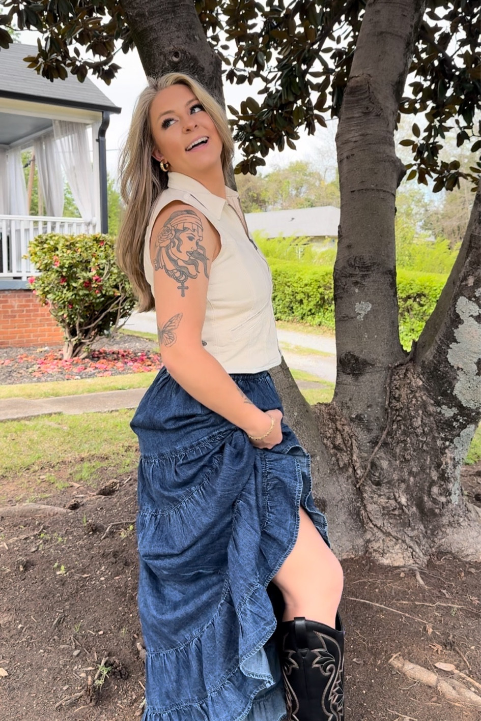 Easter outfit from American Eagle ( I am wearing the size XS in the top + skirt ) & my boots are from Target ( size 6 - true to size )



#LTKFestival #LTKstyletip #LTKfindsunder100