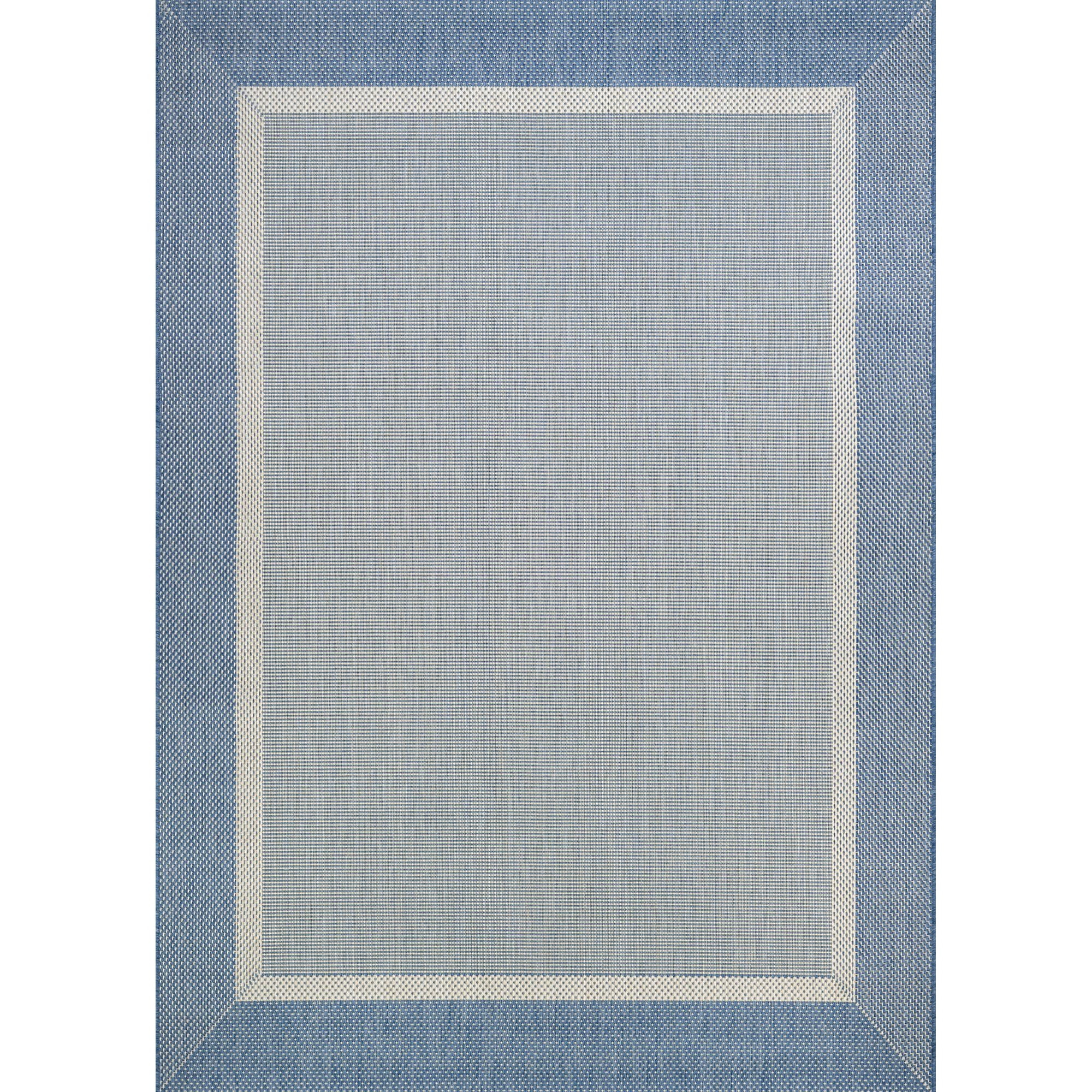 Couristan Recife Stria Texture Indoor/Outdoor Rug, 7'6" x 10'9", Rectangle, Champagne- Blue Color... | Walmart (US)