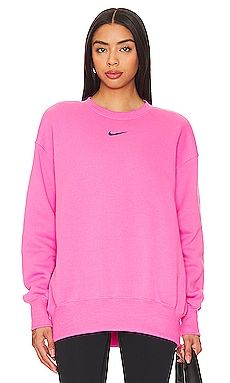 Nike Phoenix Sweatshirt in Playful Pink & Black from Revolve.com | Revolve Clothing (Global)