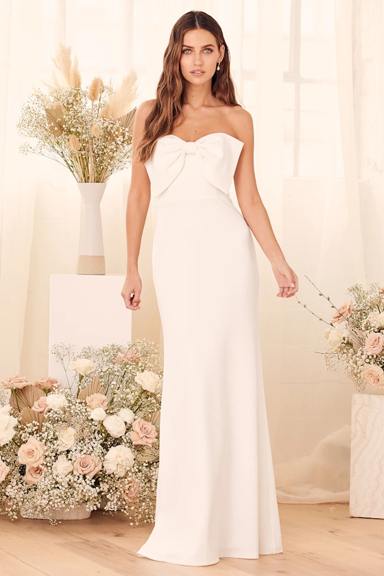 I'll Love You Forever White Strapless Maxi Dress | Lulus (US)