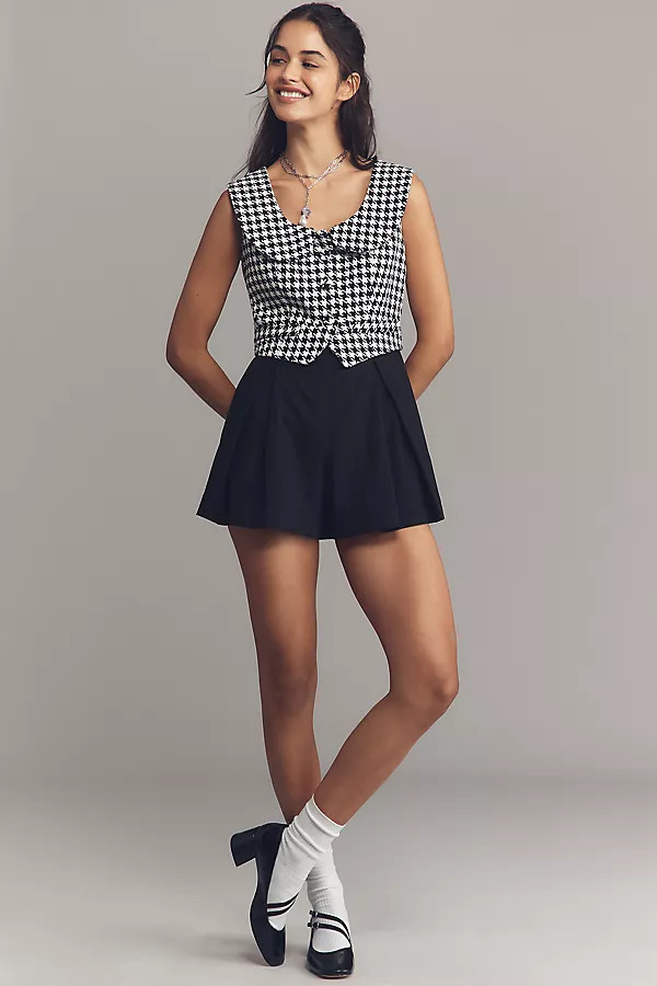 Sleeveless Collared Twofer Romper | Anthropologie (US)