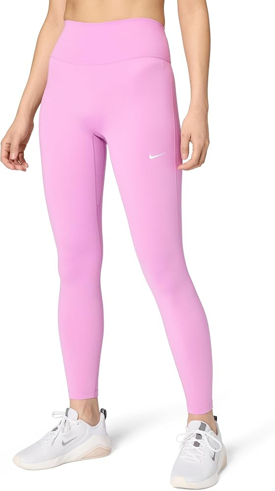Nike Women's One High-Waisted Seamless Tight, Light Magenta/White, Medium at Amazon Women\u2019s ... | Amazon (US)